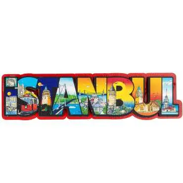 Toptan İstanbul Temalı Myros Uv Yazı Magnet - 6