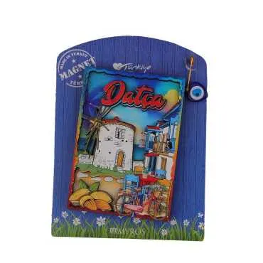 Toptan Datça Temalı Myros Kartonetli̇ Uv Ahşap Magnet - 3