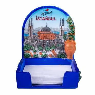 Istanbul Themed Polyester Note Holder