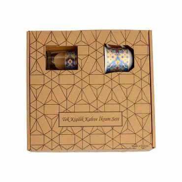Ceramic Turkish Coffee Serving Set of 3 Pcs - 3
