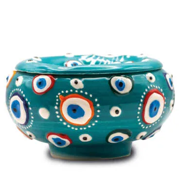 Wholesale China Small Ashtray with Lid Evil Eye - Standart - 3