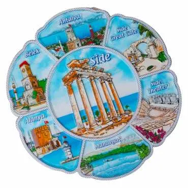 Wholesale 20 Cm Side Polyester Plate - Standart - 2