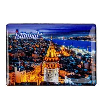 Toptan İstanbul Temalı Myros Dikdörtgen Magnet 80x55 cm - 16