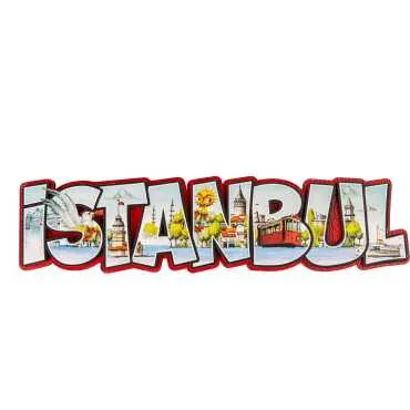 Toptan İstanbul Temalı Myros Uv Yazı Magnet - 7