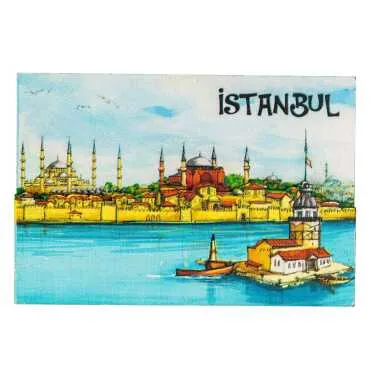 Istanbul Themed Wooden Customised 2D Souvenir Fridge Magnet - 10