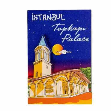 Istanbul Themed Wooden Customised 2D Souvenir Fridge Magnet - 14