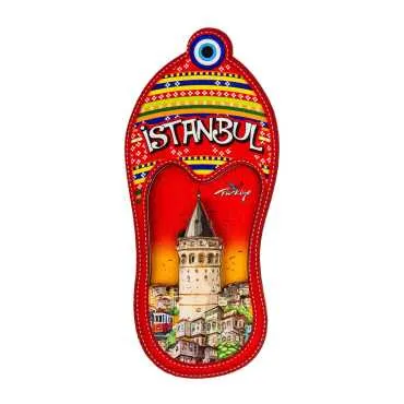 Istanbul Themed Wooden Customised 2D Souvenir Fridge Magnet - 48