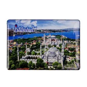 Toptan İstanbul Temalı Myros Dikdörtgen Magnet 95x65 mm - 7