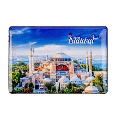 Toptan İstanbul Temalı Myros Dikdörtgen Magnet 95x65 mm - 9