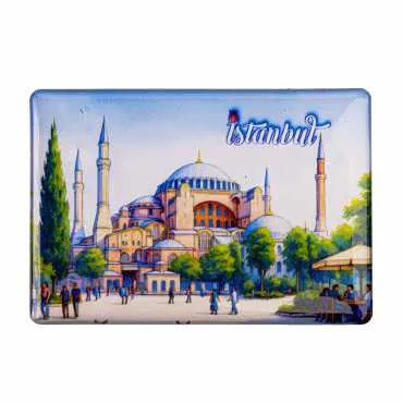 Toptan İstanbul Temalı Myros Dikdörtgen Magnet 95x65 mm - 10