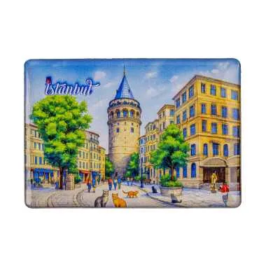 Toptan İstanbul Temalı Myros Dikdörtgen Magnet 95x65 mm - 13