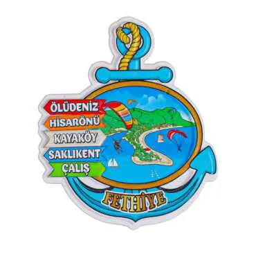 Fethiye Temalı Myros Yöresel Polyester Magnet