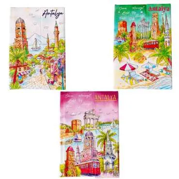 Toptan Antalya Temalı Miknatis Defter Küçük - 3
