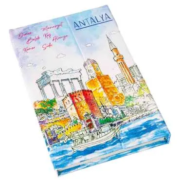 Toptan Antalya Temalı Miknatıslı Defter Orta - 2
