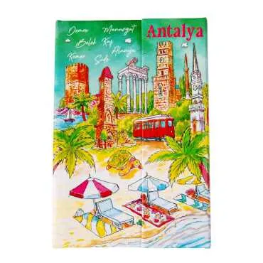 Toptan Antalya Temalı Miknatıslı Defter Orta - 4