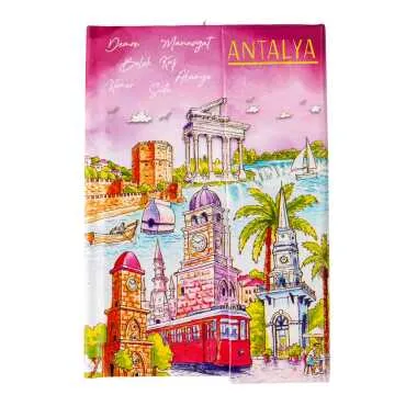 Toptan Antalya Temalı Miknatıslı Defter Orta - 6