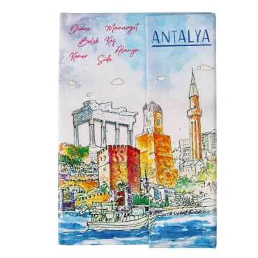 Toptan Antalya Temalı Miknatıslı Defter Orta - 8