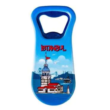Istanbul Themed Customised Uv Printed Plastic Base Plastic Base Bottle Opener 95x43 mm - 11