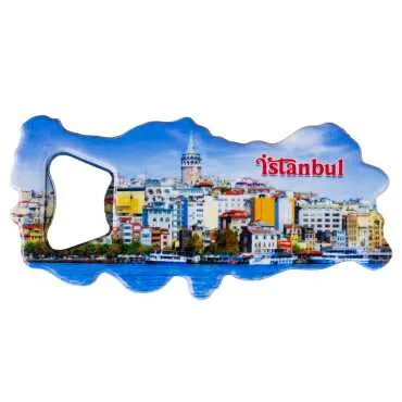 Istanbul Themed UV Map Shaped Bottle Opener - 4