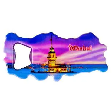 Istanbul Themed UV Map Shaped Bottle Opener - 8