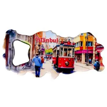 Istanbul Themed UV Map Shaped Bottle Opener - 9