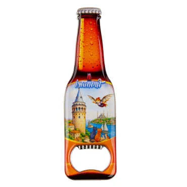 Toptan İstanbul Temalı Myros Metal Bira Şişesi Açacak Magnet 130x39 mm - 6
