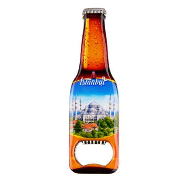 Toptan İstanbul Temalı Myros Metal Bira Şişesi Açacak Magnet 130x39 mm - 7