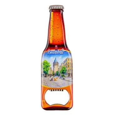 Toptan İstanbul Temalı Myros Metal Bira Şişesi Açacak Magnet 130x39 mm - 9