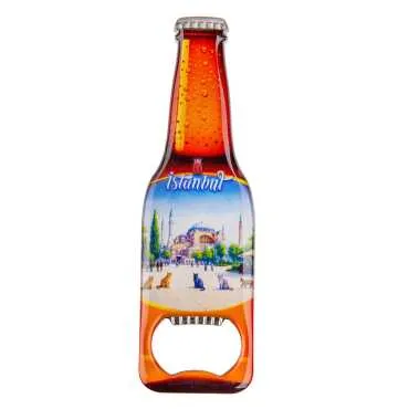 Toptan İstanbul Temalı Myros Metal Bira Şişesi Açacak Magnet 130x39 mm - 10