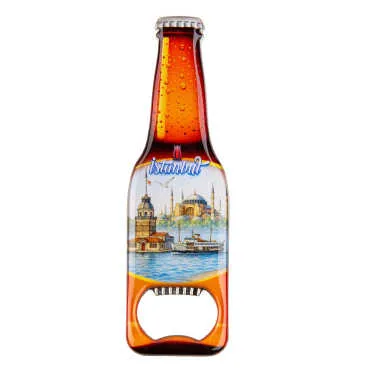 Toptan İstanbul Temalı Myros Metal Bira Şişesi Açacak Magnet 130x39 mm - 11