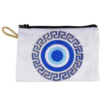 Nazar Temalı Dokuma Cüzdan 100x155 mm - 15