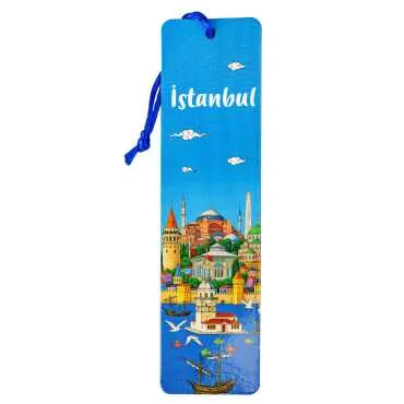 İstanbul Temalı İPLİ KİTAP AYRACI