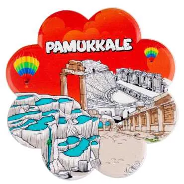 Pamukkale Temalı MYROS UV PAPATYA BARDAKALTI 110 MM