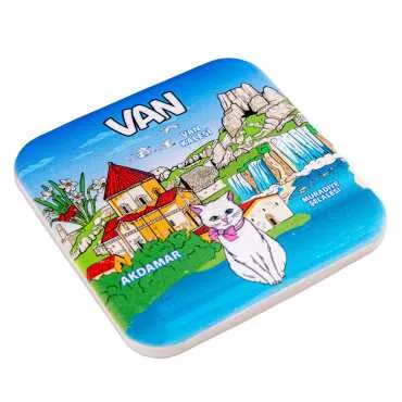 Van Temalı MYROS UV KARE BARDAKALTI 100 MM - Standart