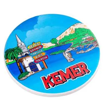 Kemer Temalı MYROS UV YUVARLAK BARDAKALTI 110 MM - Standart - 3