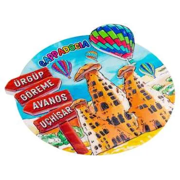 Kapadokya Temalı MYROS 20 CM UV POLYESTER TABAK - 4