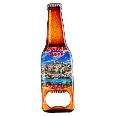 Ayvalık Bölgesi Temalı Myros Metal Yunus Açacak Magnet 102x67 mm