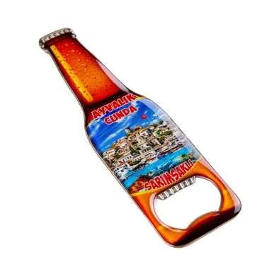 Ayvalık Bölgesi Temalı Myros Metal Yunus Açacak Magnet 102x67 mm - Standart - 2