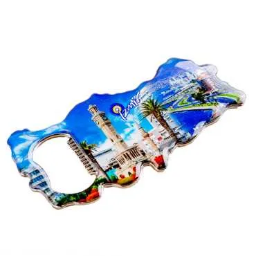 İzmir Temalı Myros Metal Harita Açacak Magnet 100x45 mm - 4