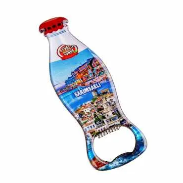 Ayvalık Bölgesi Temalı Myros Metal Kola Şişesi Açacak Magnet 120x41 mm - Standart - 2