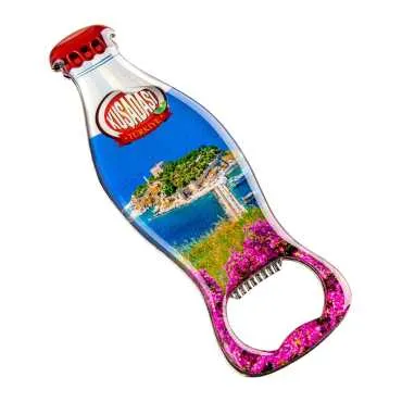 Kuşadası Temalı Myros Metal Kola Şişesi Açacak Magnet 120x41 mm - 4