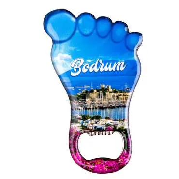 Bodrum Temalı Myros Metal Ayak Açacak Magnet 100x59 mm
