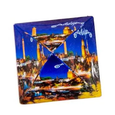 Antalya Temalı Piramit Kağıt Ağırlığı 6 cm - Standart - 4