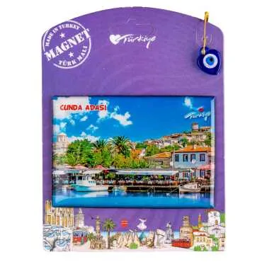Cunda Temalı Myros Kartonetli Magnet