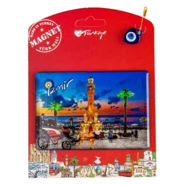İzmir Temalı Myros Kartonetli Magnet