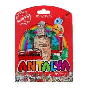 Antalya Temalı Kartonetli Uv Polyester Magnet