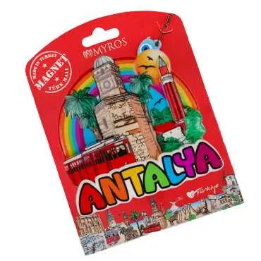 Antalya Temalı Kartonetli Uv Polyester Magnet - 10