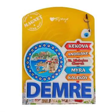 Demre Temalı Kartonetli Uv Polyester Magnet