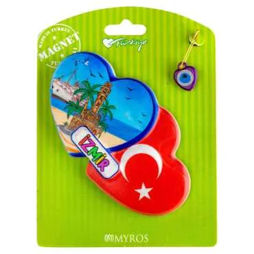 İzmir Temalı Kartonetli Uv Polyester Magnet