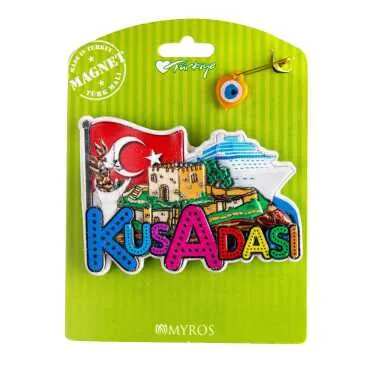 Kuşadası Temalı Kartonetli Uv Polyester Magnet